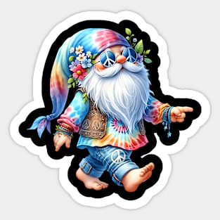 Hippie Santa Graphic For Women Men Kids Christmas In July Sticker